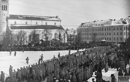 Parade of the Estonian Army in Tallinn in 1919.